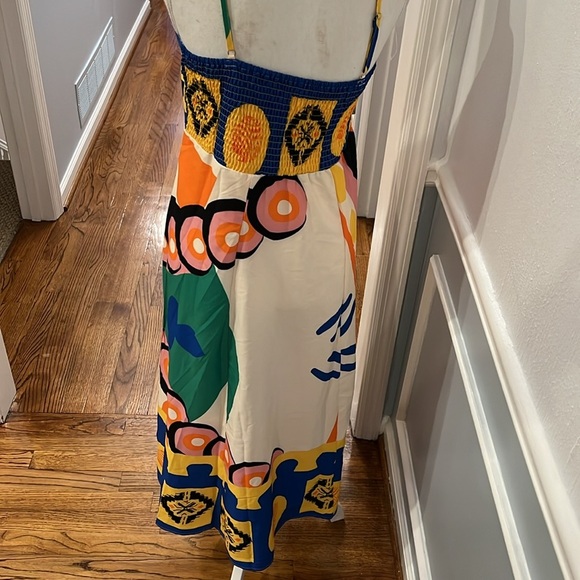 NWOT BOLD PRINT MAXI SPAGHETTI STRAP DRESS - SIZE SMALL - Picture 13 of 16